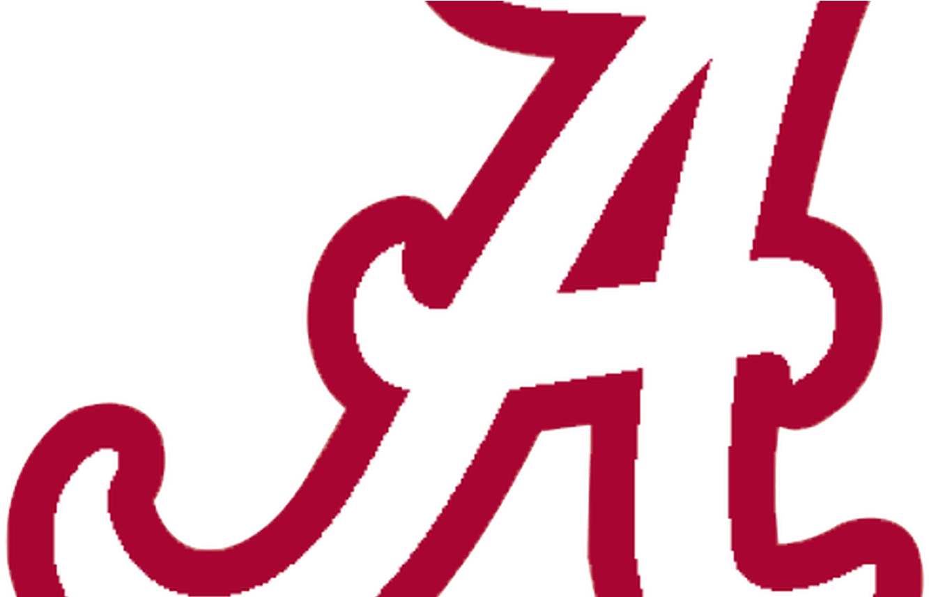 Logo University Of Alabama Crimson Tide White A Red - Logo University Of Alabama Crimson Tide White A Red (1368x855)