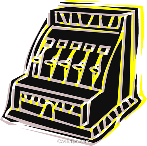 Cash Register Royalty Free Vector Clip Art Illustration - Cash Register Royalty Free Vector Clip Art Illustration (480x476)