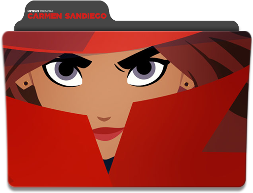 Carmen Sandiego Folder Icon By Thegreataziz - Carmen Sandiego Folder Icon By Thegreataziz (512x512)