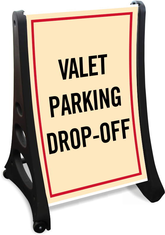 Valet Parking Drop Off Sidewalk Sign Kit - Valet Parking Drop Off Sidewalk Sign Kit (800x800)
