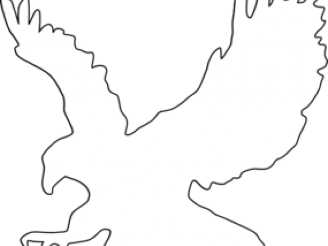Eagle Clipart Outline - Eagle Clipart Outline (640x480)