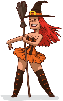 Sexy Halloween Stickers Messages Sticker-11 - Sexy Halloween Stickers Messages Sticker-11 (408x408)