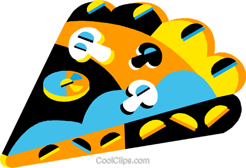 Slice Of Pizza Royalty Free Vector Clip Art Illustration - Slice Of Pizza Royalty Free Vector Clip Art Illustration (480x328)