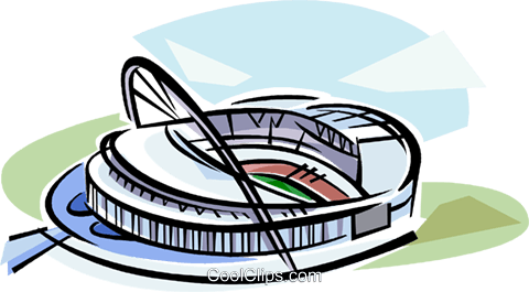 Soccer Stadiums Royalty Free Vector Clip Art Illustration - Soccer Stadiums Royalty Free Vector Clip Art Illustration (480x265)
