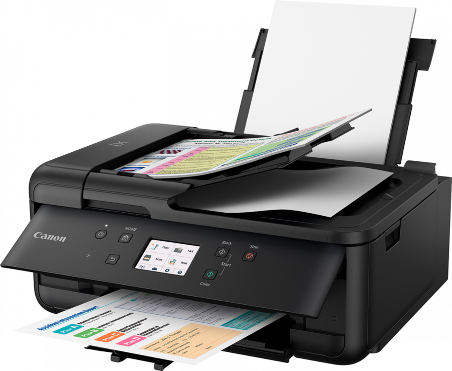 Canon Pixma Tr7550 Black Inkjet Printer Clipart Canon - Canon Pixma Tr7550 Black Inkjet Printer Clipart Canon (900x738)