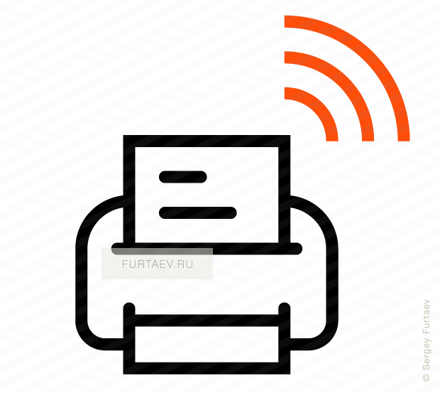 Wireless Icon Of Printer - Wireless Icon Of Printer (620x553)