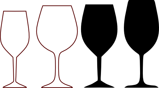Wine Glass Shapes Clipart - Wine Glass Shapes Clipart (512x283)