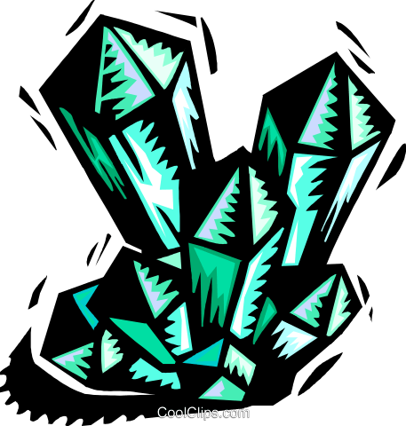 Crystalline Shapes Royalty Free Vector Clip Art Illustration - Crystalline Shapes Royalty Free Vector Clip Art Illustration (457x480)