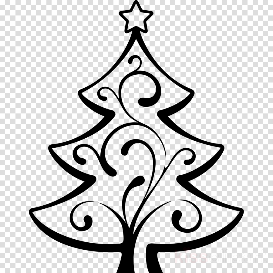 Download Christmas Tree Line Drawing Clipart Line Art - Download Christmas Tree Line Drawing Clipart Line Art (900x900)
