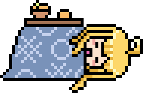 Kotatsu Wife Pixel Art - Kotatsu Wife Pixel Art (570x370)