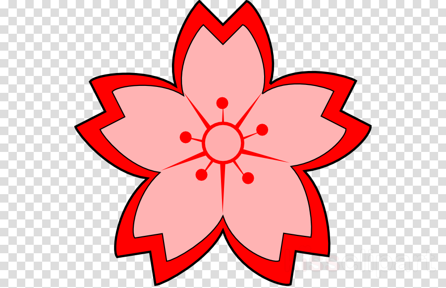Chinese Flower Clip Art Clipart Cherry Blossom Clip - Chinese Flower Clip Art Clipart Cherry Blossom Clip (900x580)