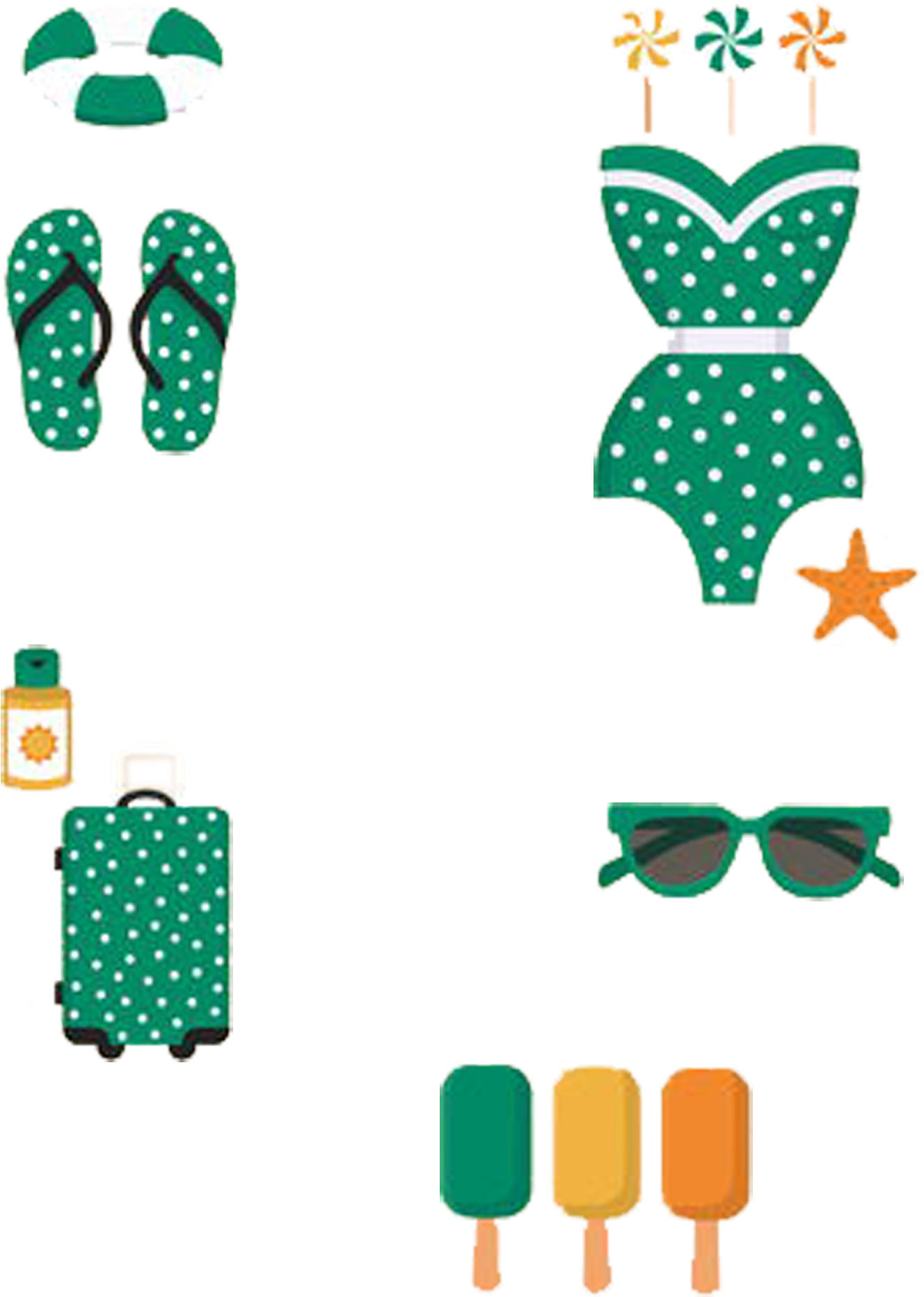 Clipart Sunglasses Flip Flop - Clipart Sunglasses Flip Flop (1593x2200)