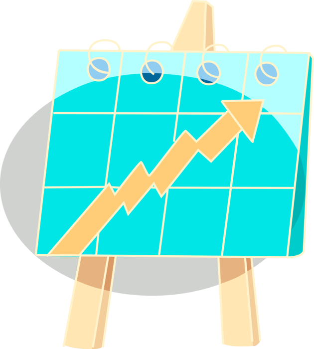 Flip Cart With Arrow Increasing Royalty Free Vector - Flip Cart With Arrow Increasing Royalty Free Vector (630x700)