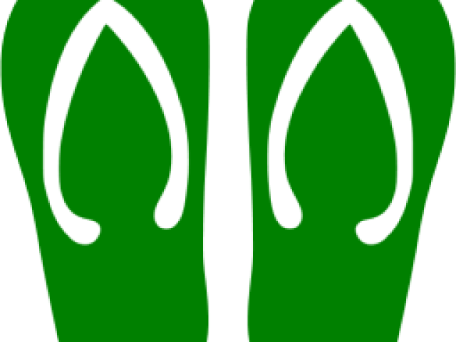 Green Clipart Flip Flop - Green Clipart Flip Flop (640x480)