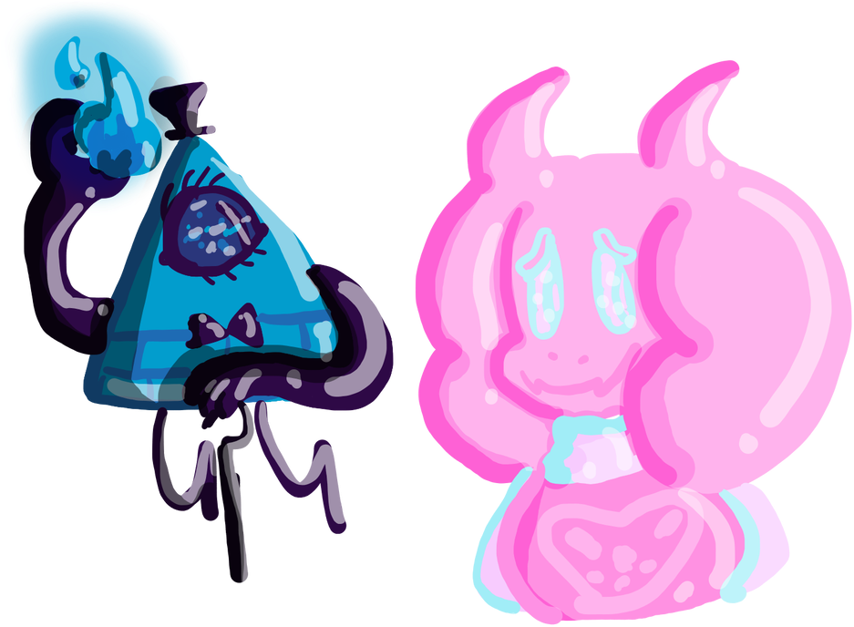 Bill Cipher And Toriel By Delilahpines - Bill Cipher And Toriel By Delilahpines (1024x768)