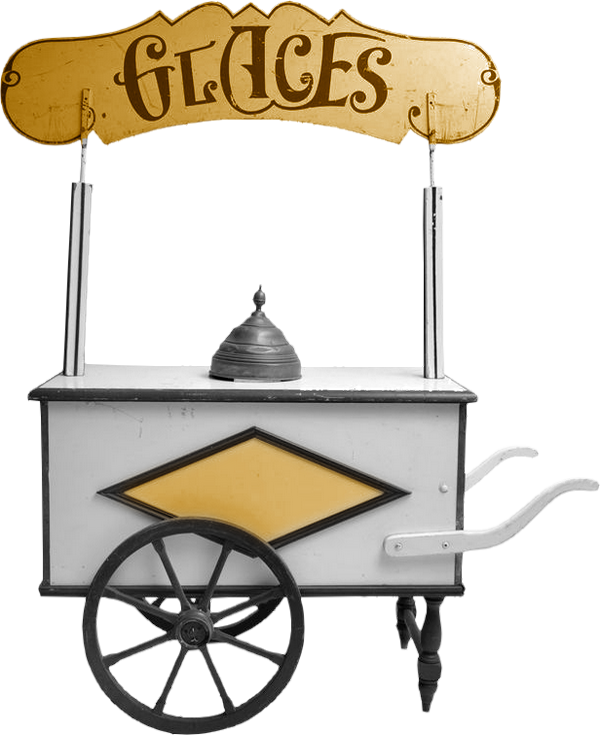 Stand De Marchand De Glaces - Stand De Marchand De Glaces (600x735)