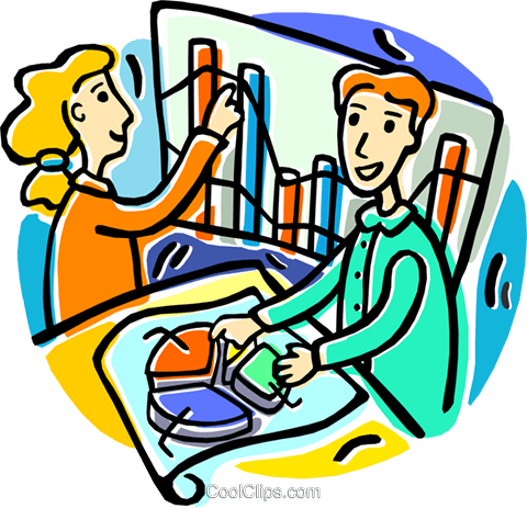 People With A Pie Chart And Graph Royalty Free Vector - People With A Pie Chart And Graph Royalty Free Vector (480x463)