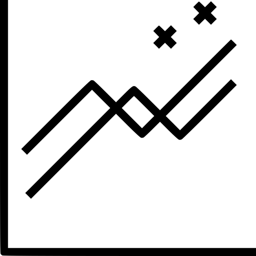 Line Chart Graph Compare Stock Market Svg Png Icon - Line Chart Graph Compare Stock Market Svg Png Icon (840x840)