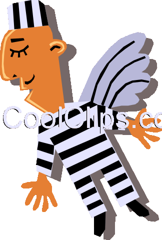 Prisoners Royalty Free Vector Clip Art Illustration - Prisoners Royalty Free Vector Clip Art Illustration (324x480)