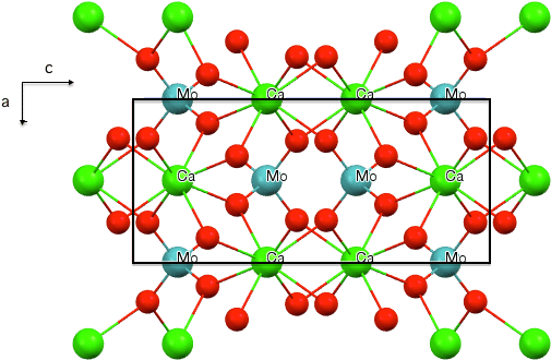 Unit Cell Of Powellite As Determined By Hazen Et Al - Unit Cell Of Powellite As Determined By Hazen Et Al (528x354)