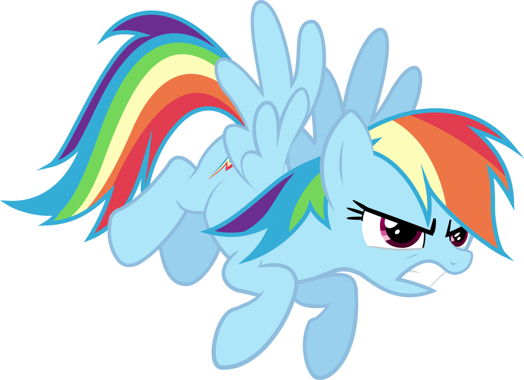 Rainbow Dash Determined By Qtmarx - Rainbow Dash Determined By Qtmarx (1049x762)