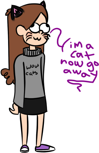 Fuck You Im A Cat By Wall-staples - Fuck You Im A Cat By Wall-staples (369x537)