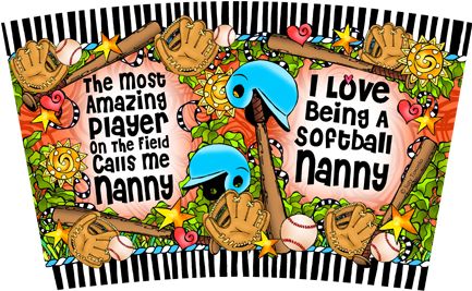 Softball Nanny Stainless Steel Tumbler - Softball Nanny Stainless Steel Tumbler (500x321)