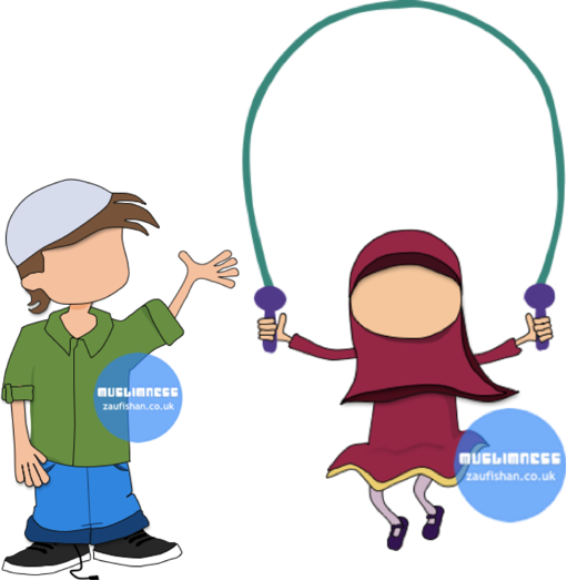 Muslim Children Playing Cartoon Www Imgkid Com The - Muslim Children Playing Cartoon Www Imgkid Com The (511x524)