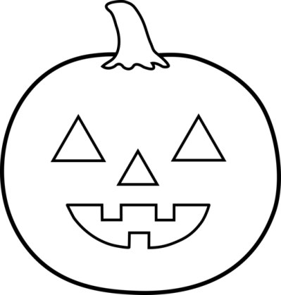 19 Happy Jack O Lantern Banner Black And White Stock - 19 Happy Jack O Lantern Banner Black And White Stock (399x419)