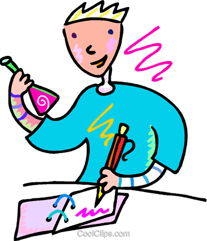 Man Recording His Scientific Royalty Free Vector - Man Recording His Scientific Royalty Free Vector (411x480)