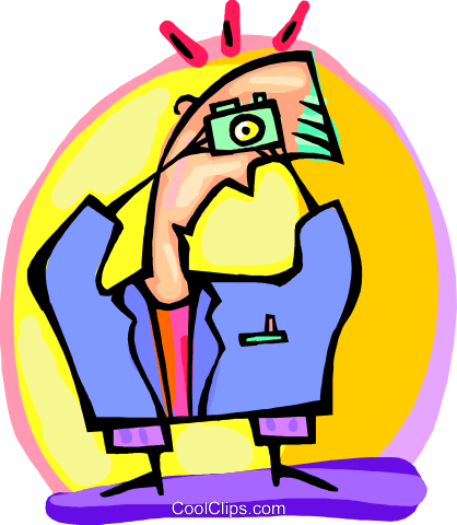 Man Taking A Picture Royalty Free Vector Clip Art Illustration - Man Taking A Picture Royalty Free Vector Clip Art Illustration (418x480)