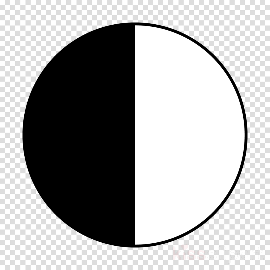 Black And White Half Circle Clipart Semicircle Computer - Black And White Half Circle Clipart Semicircle Computer (900x900)