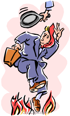 Frying Pan Clipart Fire - Frying Pan Clipart Fire (291x480)