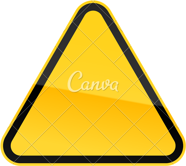 Yellow Blank Road Triangular Sign - Yellow Blank Road Triangular Sign (800x800)