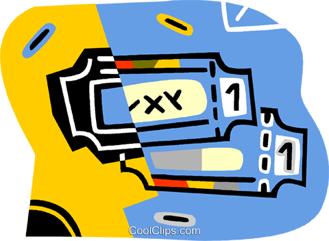 Theatre Tickets Royalty Free Vector Clip Art Illustration - Theatre Tickets Royalty Free Vector Clip Art Illustration (480x352)