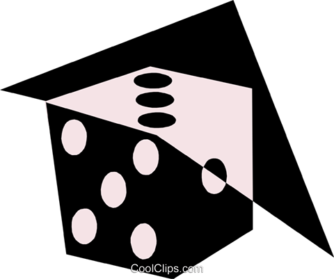 Symbol Of Dice Royalty Free Vector Clip Art Illustration - Symbol Of Dice Royalty Free Vector Clip Art Illustration (480x401)