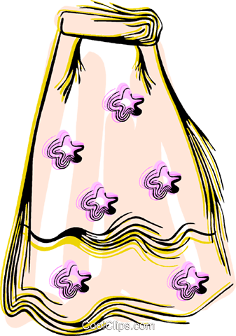 Colorful Dress Royalty Free Vector Clip Art Illustration - Colorful Dress Royalty Free Vector Clip Art Illustration (337x480)