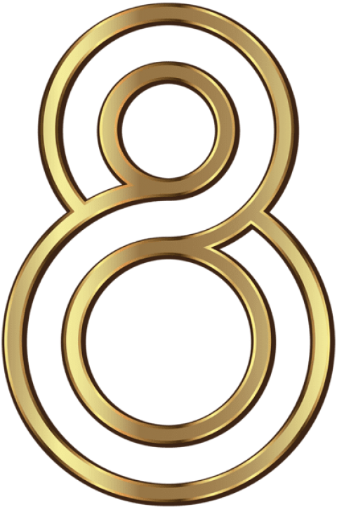 Free Png Download Number Eight Golden Clipart Png Photo - Free Png Download Number Eight Golden Clipart Png Photo (480x724)