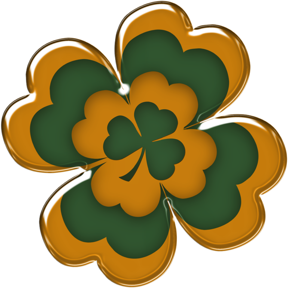 Shamrock Clipart Orange - Shamrock Clipart Orange (1024x1024)
