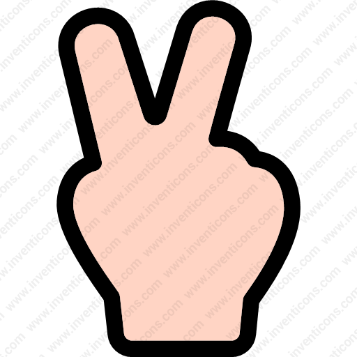 Finger Victory Hand Gesture Guessing - Finger Victory Hand Gesture Guessing (512x512)