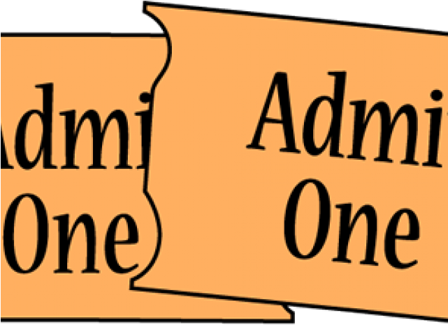 Stub Clipart Admit One - Stub Clipart Admit One (640x480)