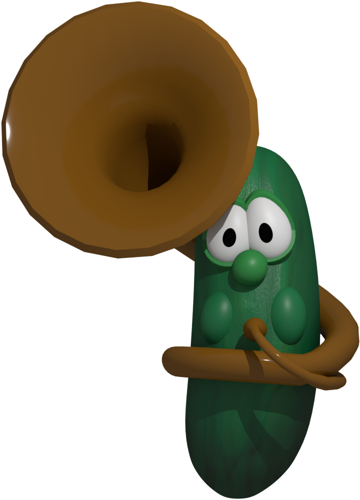 Larry With Sousaphone Model Render By Luxoveggiedude9302 - Larry With Sousaphone Model Render By Luxoveggiedude9302 (734x1009)