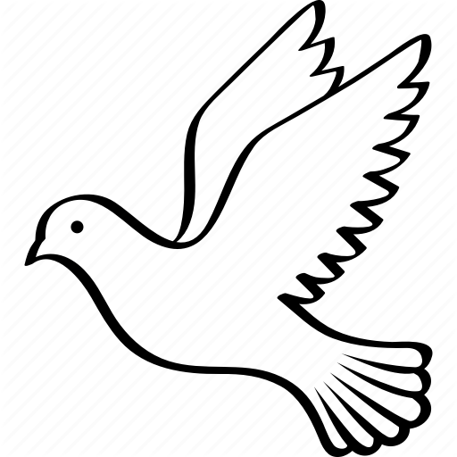 Bird Columbidae Flying Peace - Bird Columbidae Flying Peace (512x512)