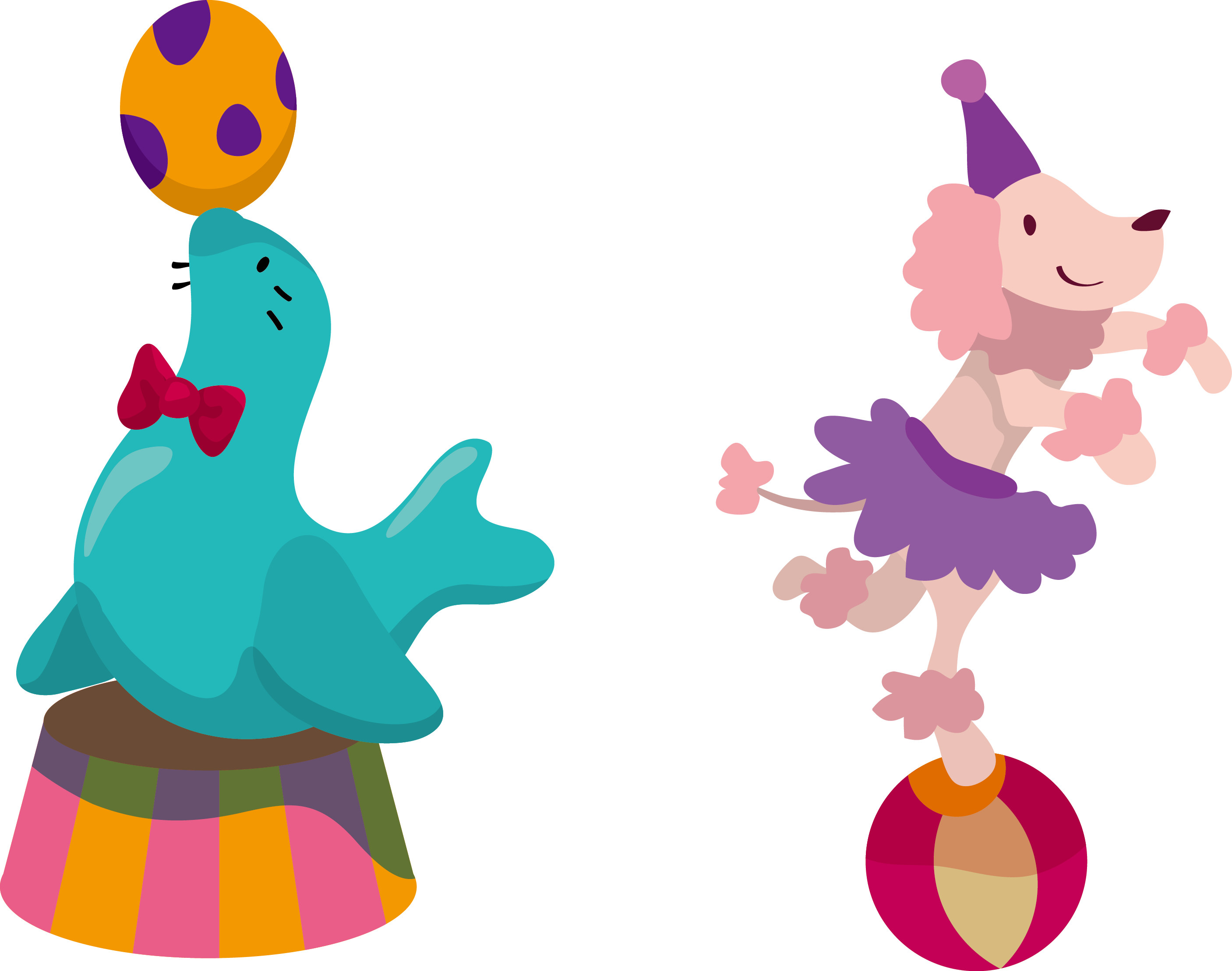 Circus Cartoon Clip Art Animals Transprent - Circus Cartoon Clip Art Animals Transprent (2813x2217)