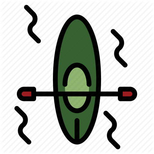 Kayak Kayaking Paddle Icon - Kayak Kayaking Paddle Icon (512x512)