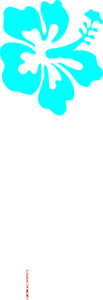 Hibiscus Flower Blue Clip Art At Clker - Hibiscus Clip Art (204x594)