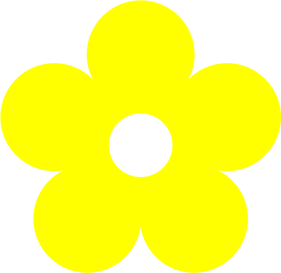 Images Yellow Flowers - Light Blue Flower Clipart (999x990)