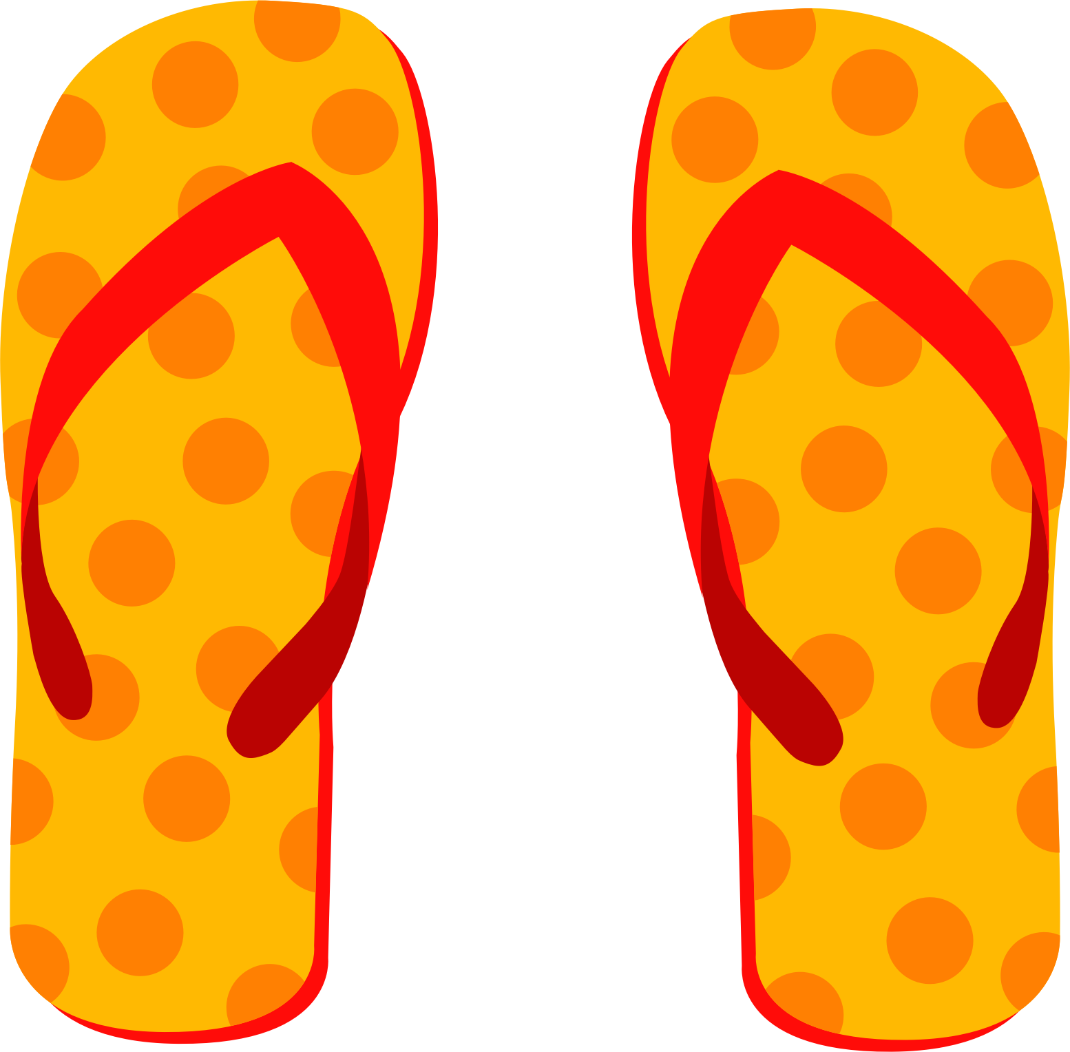 Flip Flops Clip Art Free Vector In Open Office Drawing - Flip Flops (1920x1887)