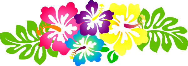 Hawaiian Clip Art - Hawaiian Clip Art Borders (600x212)