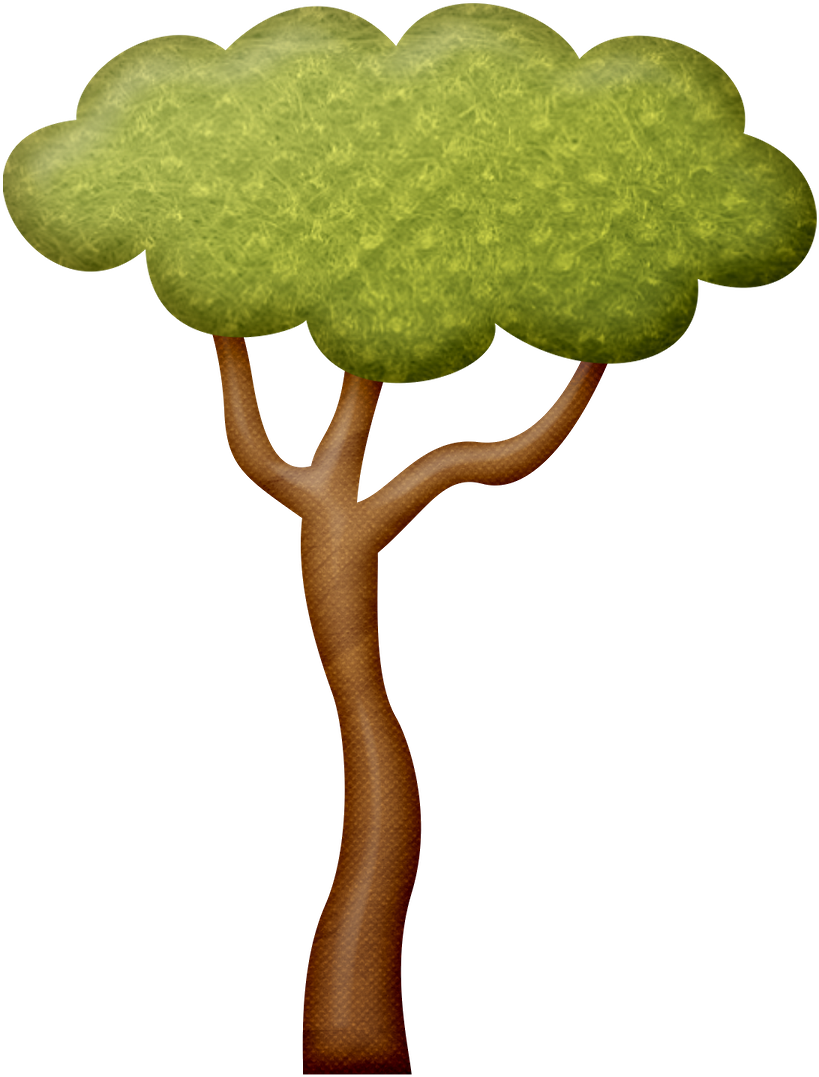 Say Hello - Zoo Tree Clipart (900x1125)